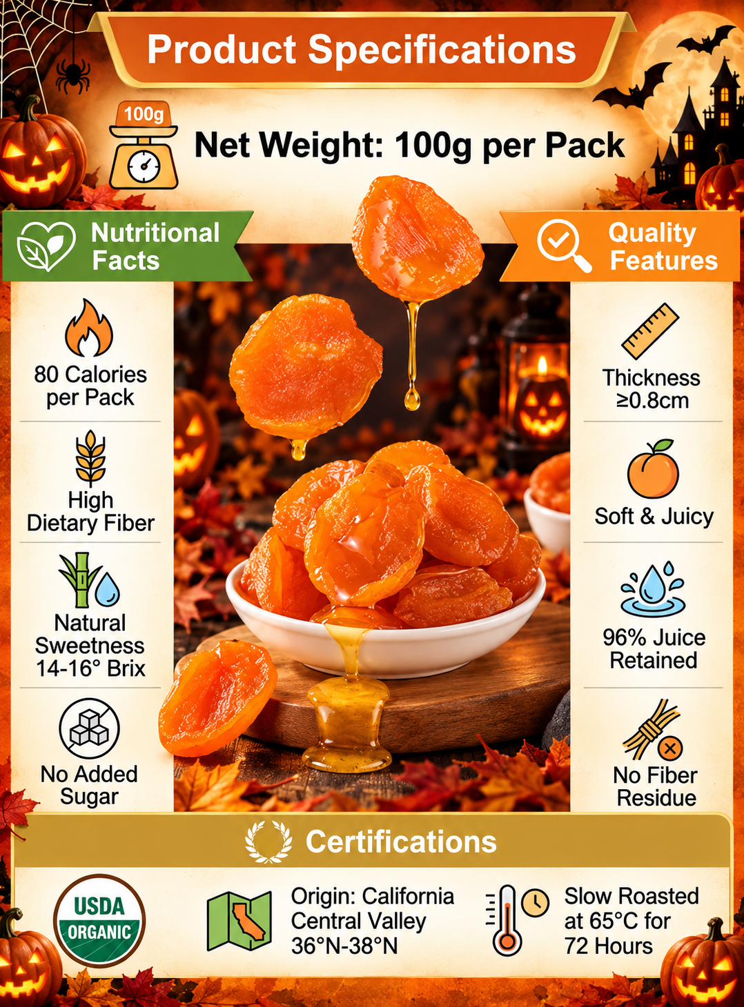 California Specialty Dried Apricots-K$
