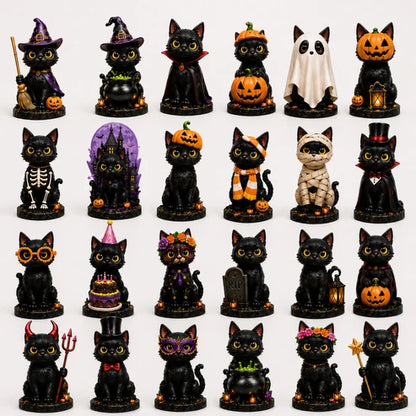 24-Day Christmas Advent Calendar – Halloween Black Cat Ornament | pinkdiy