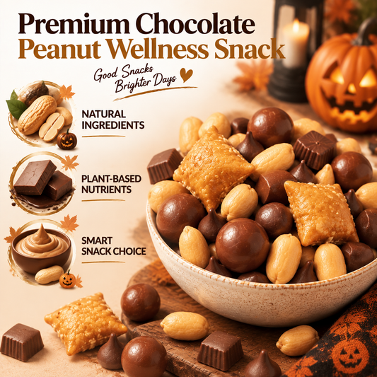 Peanut Butter & Chocolate Crunch Snack Mix