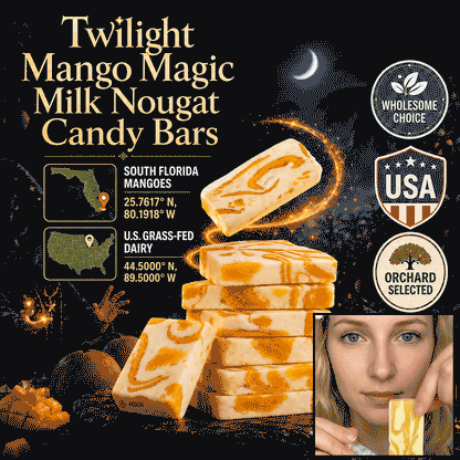 Twilight Mango Magic Milk Nougat Candy Bars--k$