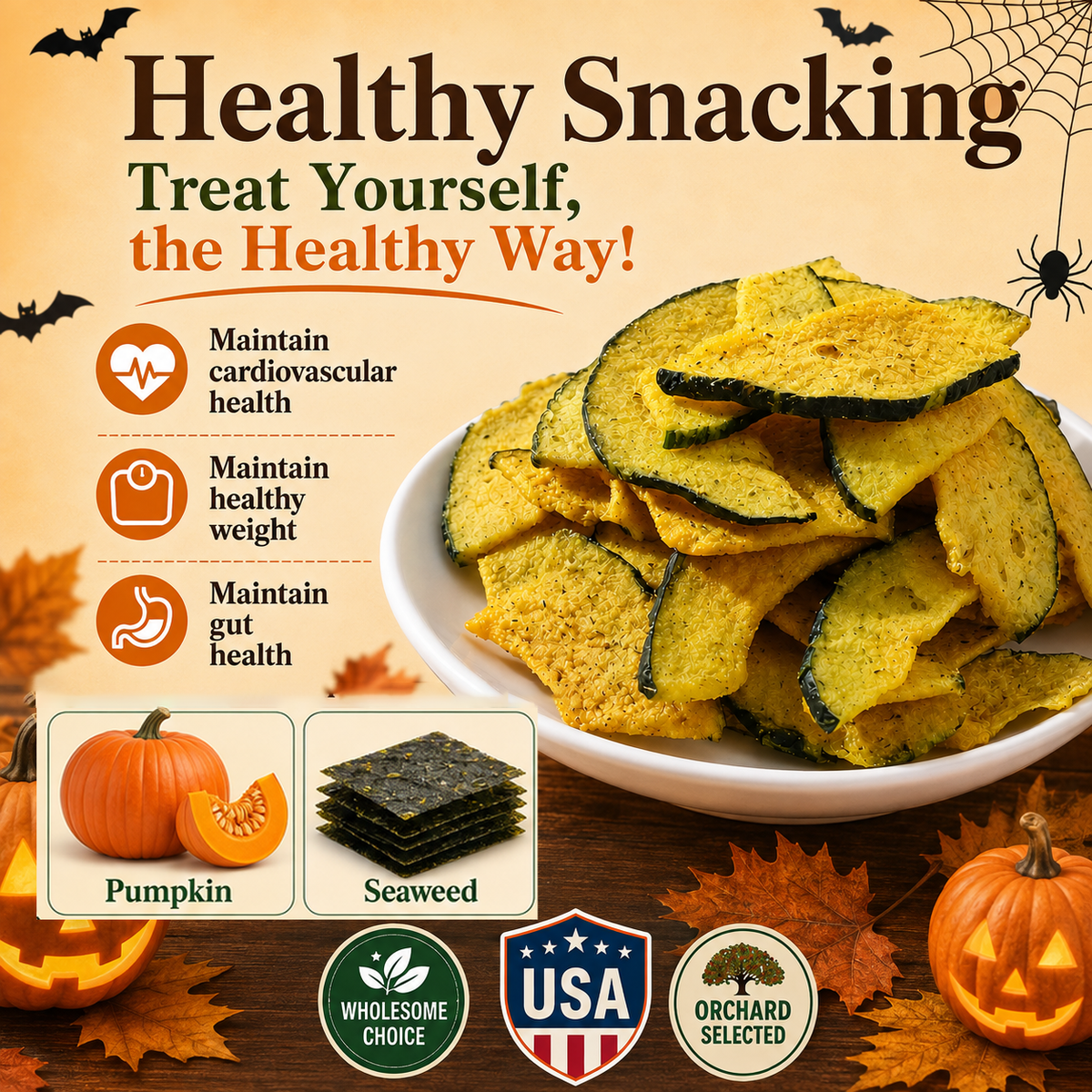 Seaweed Pumpkin Crisps--k$