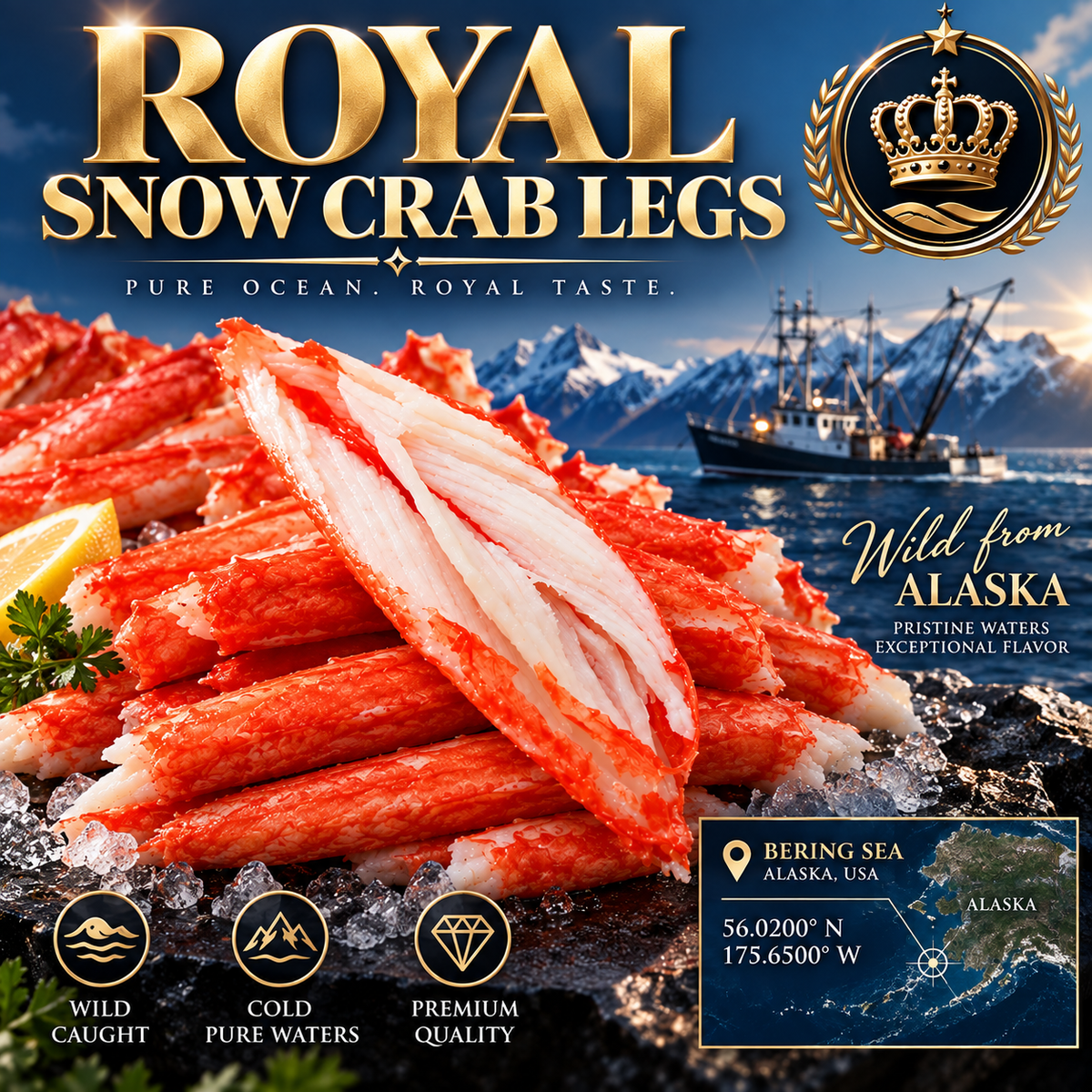 ROYAL ALASKAN SNOW CRAB-K$