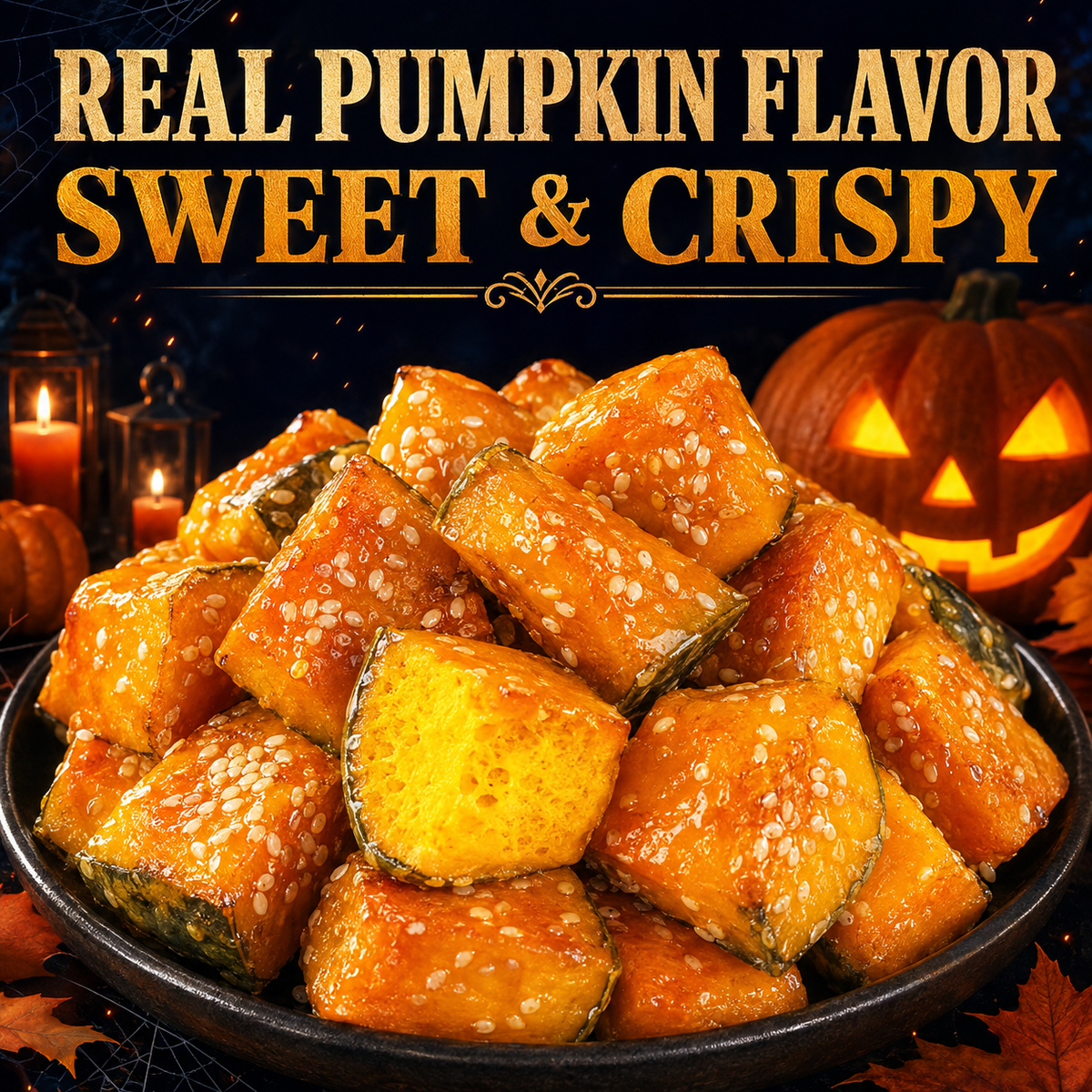 Jack-o'-lantern sweet pumpkin chunks--k$