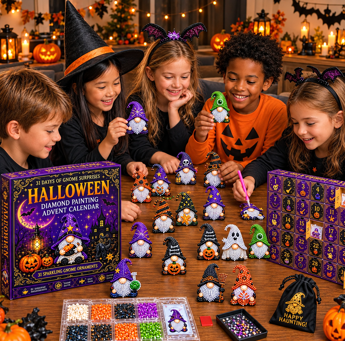 31 Days of GnomeSurprises Halloween DiamondPainting Advent Calendar