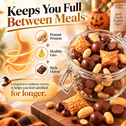 Peanut Butter & Chocolate Crunch Snack Mix