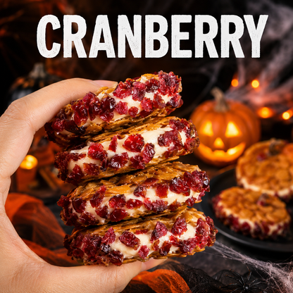 Cranberry & Matcha Crispy Sandwich Cookies--k$