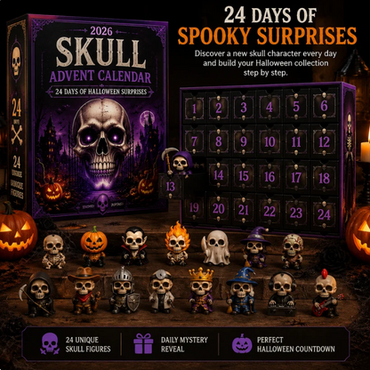 Skull Advent Calendar 2026-24 Days Of Halloween Surprises